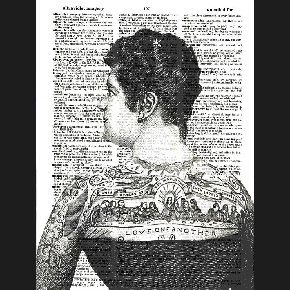 Tattoo Lady Body Art Vintage Dictionary Print